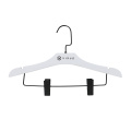 delux elegant retro lotus wooden hanger with clips home hotel wardrobe store clothes pant bottom trousers hanger with hook clip